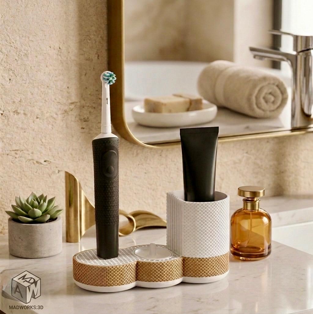 Oral-B Şarjlı Diş Fırçası Uyumlu Stand ve Organizer